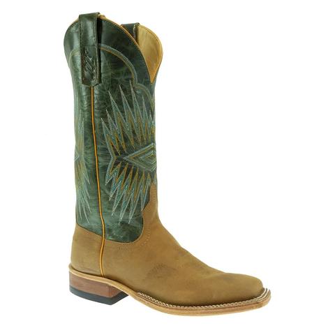 Anderson Bean Turquoise Explosion Dun Rough Rider Women's Boots