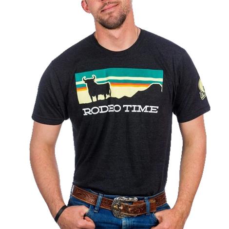 Dale Brisby Black Sunset Rodeo Time Men's Tee