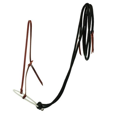 STT Rope Nose Hackamore with Poly Reins in Black or White