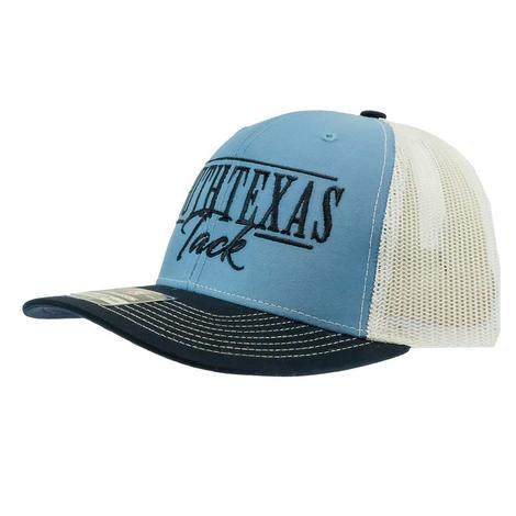 STT Blue and White Meshback Cap with Navy Embroidery