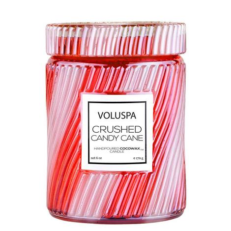 Voluspa Crushed Candy Cane Mini Large Jar 6oz Candle