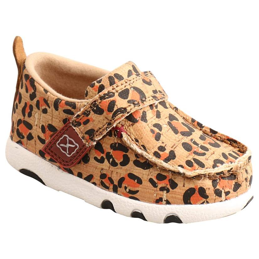  Twisted X Leopard Print Driving Moc For Infants