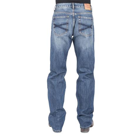 Stetson Modern Fit Low Rise Relaxed Bootcut Men's Jeans