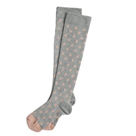 Shiraleah Compression Socks with Grey Hearts