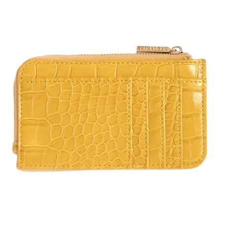 Shiraleah Carter Card Case with Key Chain in Yellow