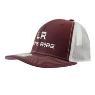 Let's Rope Maroon and White Meshback Cap