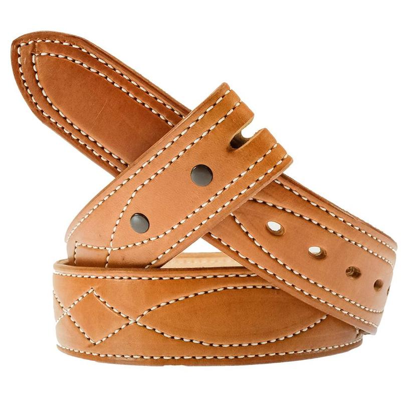  South Texas Tack Custom Saddlestich Leather Belt
