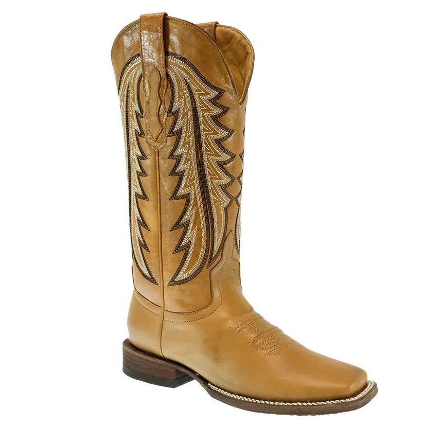  Stt Ranch Horse Cognac Barza Miel Square Toe Women's Boots