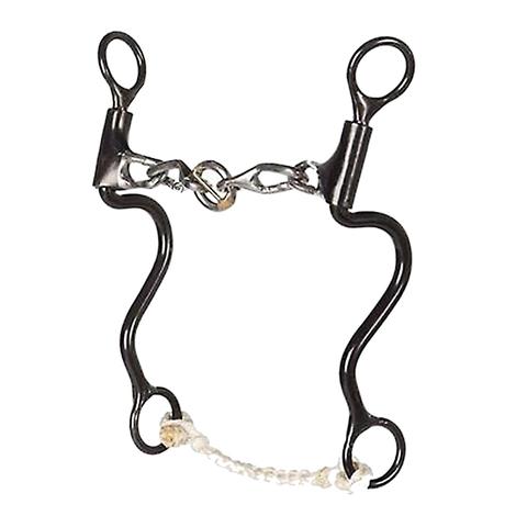 Dutton Cavalry Cheek Livesaver Ring Chain Bit