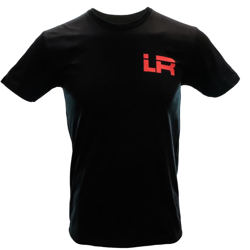  Let's Rope Black With Red Lr Logo Men's Tee