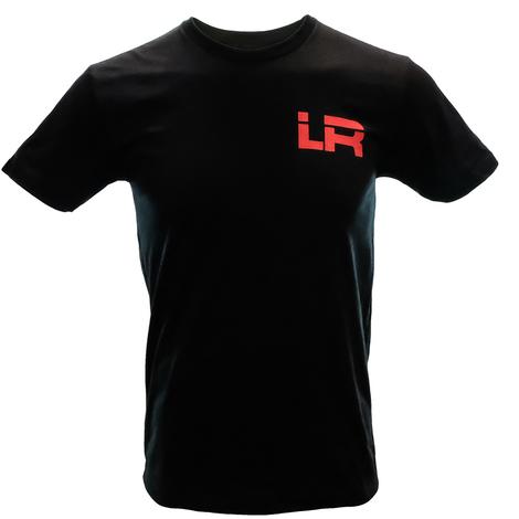 Let's Rope Black with Red LR Logo Men's Tee