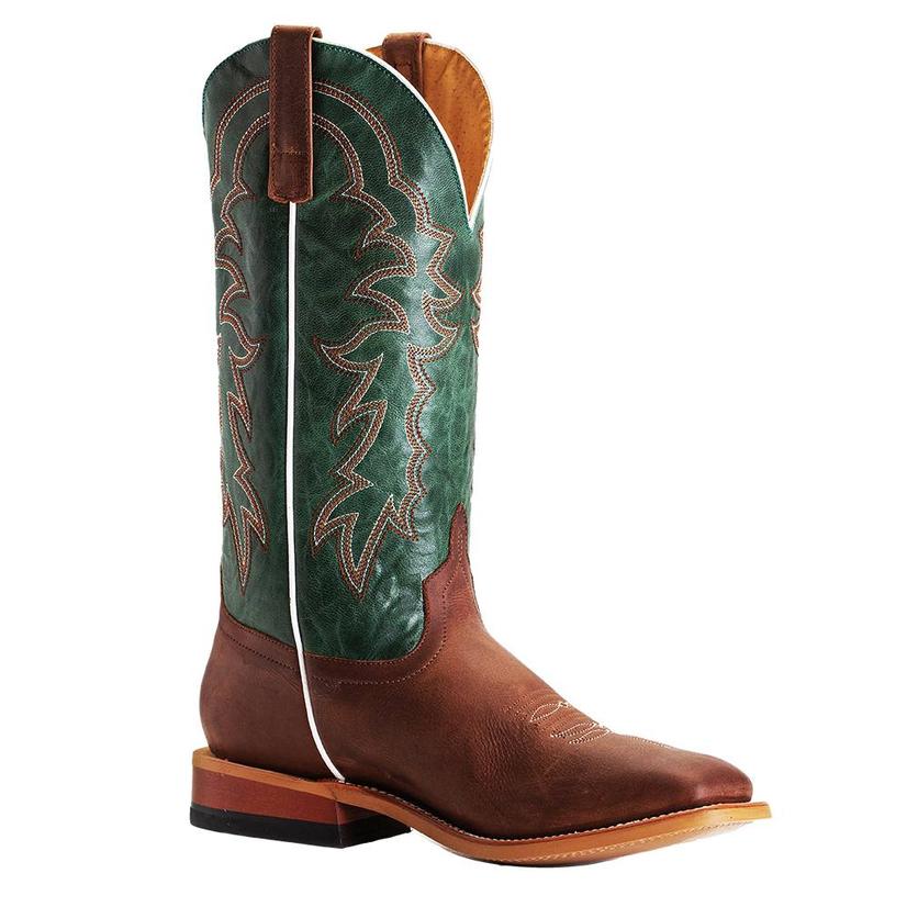  Horsepower Green Stitched Sugared Honey Men's Boots
