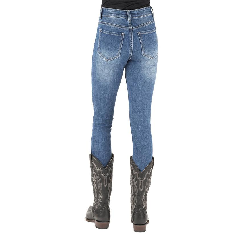  Stetson High Waist Plain Pocket Women's Skinny Jeans