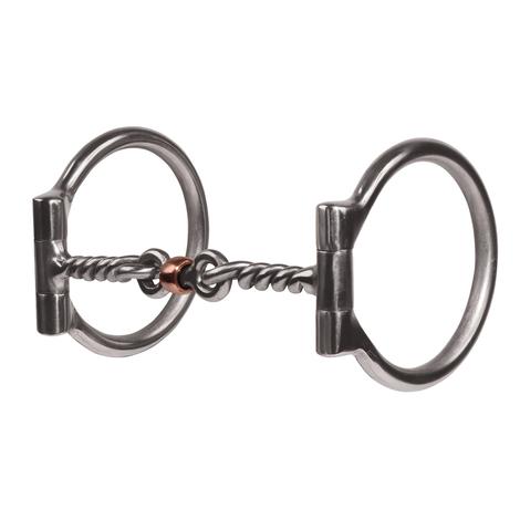 Professional Choice Equisential D-Ring Snaffle With Twisted Dogbone Bit