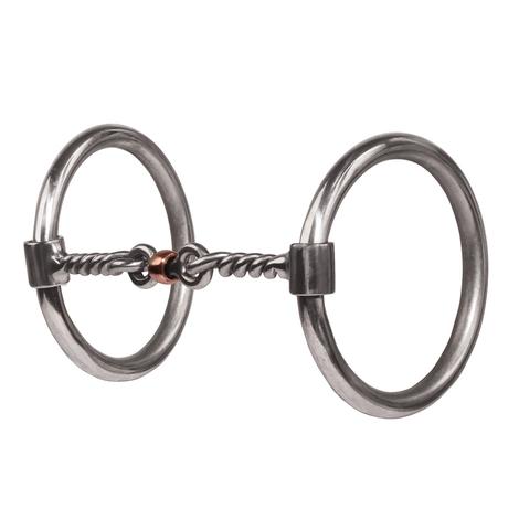 Professional Choice Equisential O-Ring Snaffle With Twisted Dogbone Bit