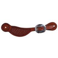 Professional Choice Chestnut Basketweave Youth Spur Straps