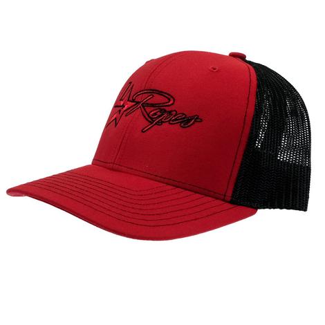 Lone Star Ropes Red and Black Meshback Cap