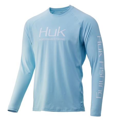 Huk Pursuit Vented Long Sleeve Ice Blue Men's Shirt