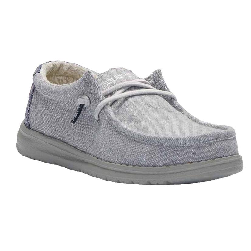  Hey Dude Steel Wally Youth Shoes