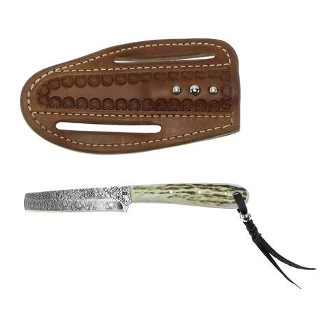 Pine Ridge Knives Calf Cutter Knife with Elk Horn Handle