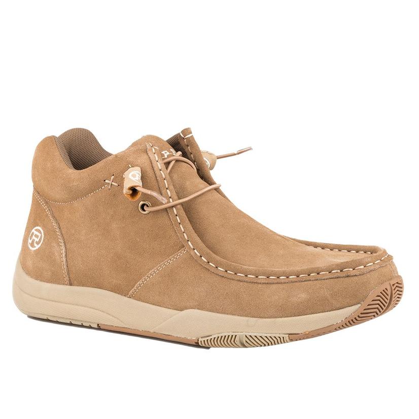  Roper Tan Suede Leather Men's Chukka Shoes