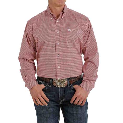 Cinch Coral Print Long Sleeve Buttondown Men's Shirt