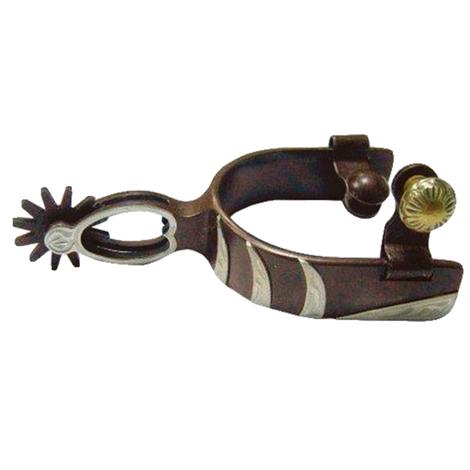 Heart Shank Mounted Cowboy Youth Spurs