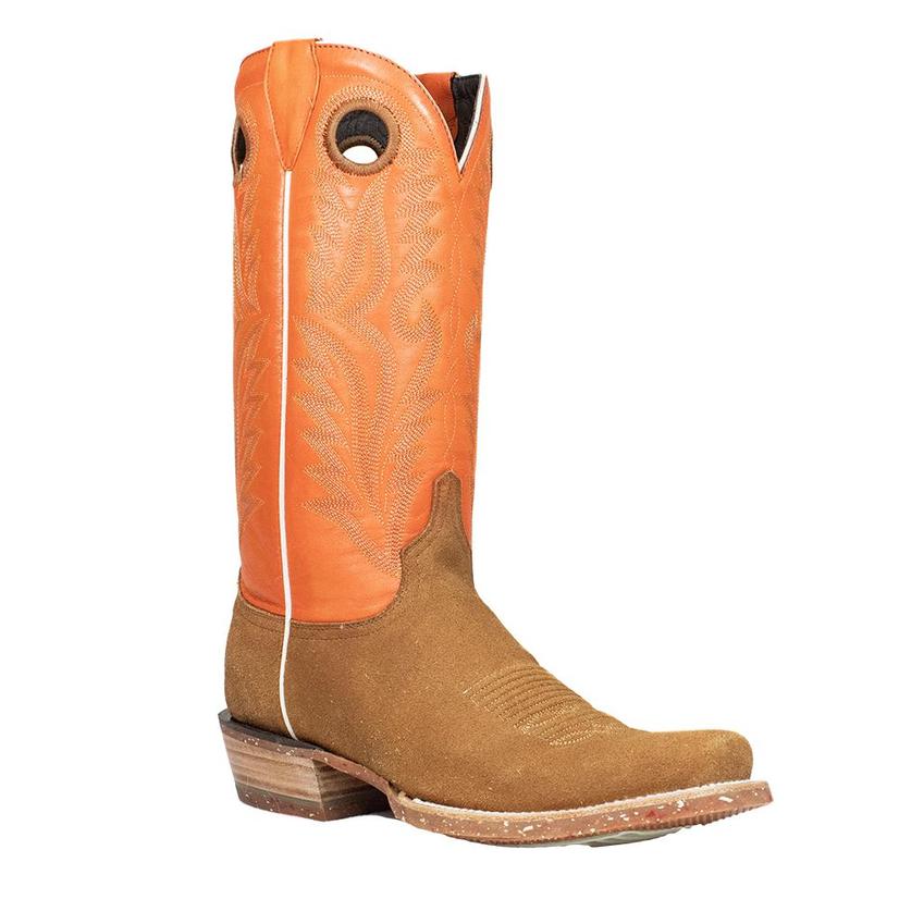  Azulado Shane Cognac Orange Top Cutter Toe Men's Boots