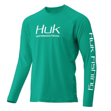 HUK Pursuit Emerald Vented Long Sleeve Men's Shirt