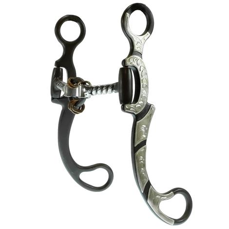 American Heritage Equine Silver Mounted Twisted Lifesaver Bit