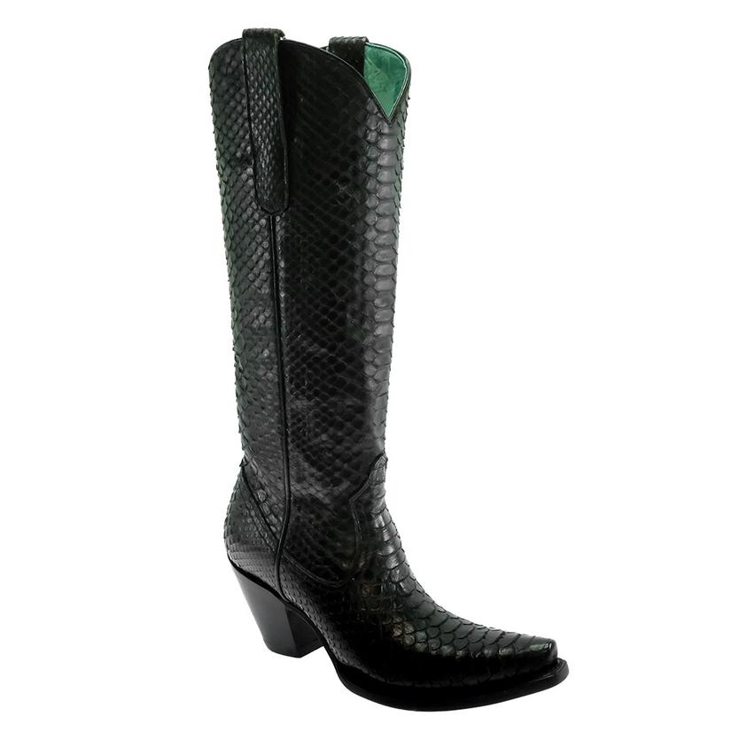  Corral Black Python Full Exotic Tall Top Women's Boots