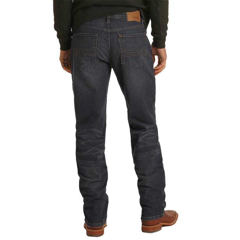Hooey Stackable Dark Vintage Bootcut Men's Jeans by Rock and Roll Cowboy