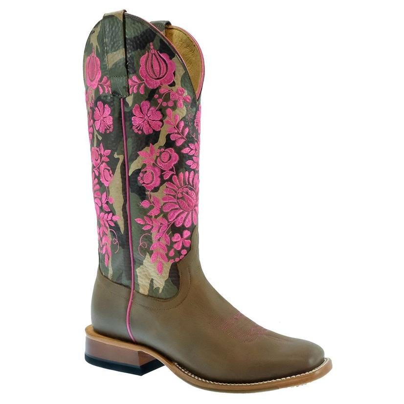 Floral Camo Top Women's Boots by Macie Bean
