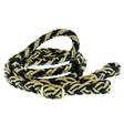Mustang Cable Knotted Barrel Reins Assorted Colors BLACK/TAN