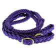 Mustang Cable Knotted Barrel Reins Assorted Colors PURPLE