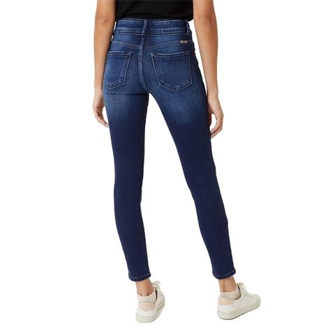 Kancan High Rise Skinny Dark Wash Women's Jeans