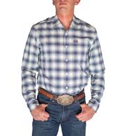 Kimes Ranch CoolMax Navy Plaid Long Sleeve Button-Down Men's Shirt