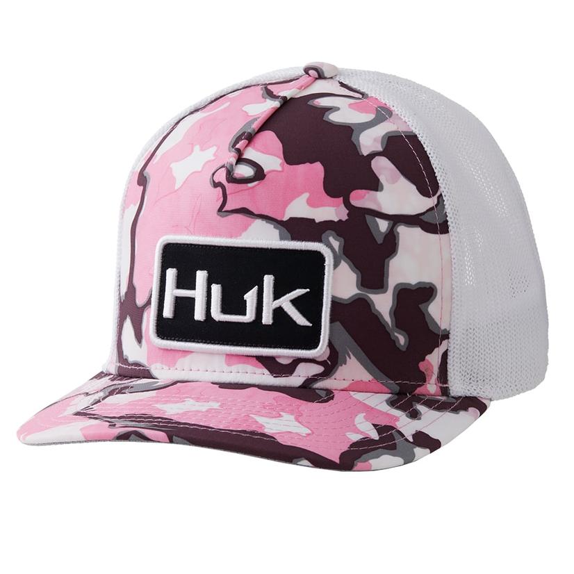  Huk High Seas Trucker Salmon Pink Cap