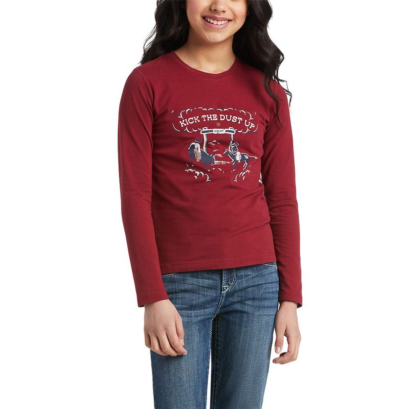  Ariat R.E.A.L.Kick The Dust Up Girl's Tee