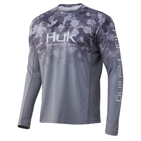 HUK Icon X KC Refraction Camo Fade Long Sleeve Men's Shirt