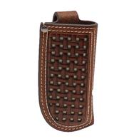Ariat Brown and White Checked Knife Sheath