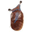 Leather Kid Chinks - Assorted Colors BROWN/BLUE