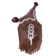 Leather Toddler Chinks - Assorted Colors BROWN/WHITE