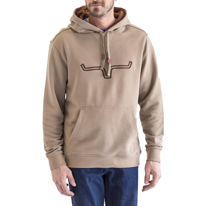 Kimes Ranch Fast Talker Men's Hoodie - Grey, Navy, Taupe TAUPE