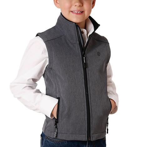 Roper Grey Tech Softshell Boy's Vest