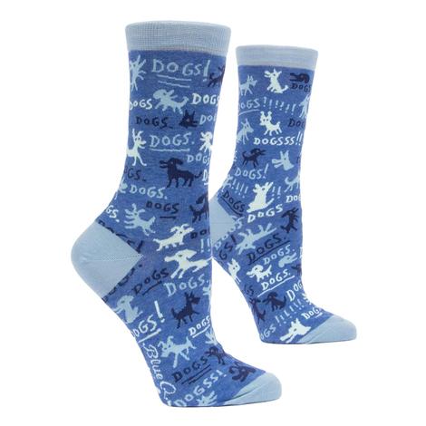 Blue Q Dogs Women's Crew Socks