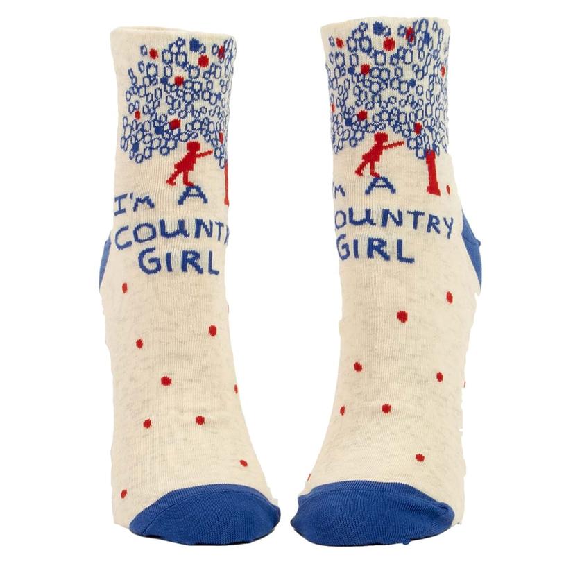  Blue Q I ' M A Country Girl Women's Ankle Socks