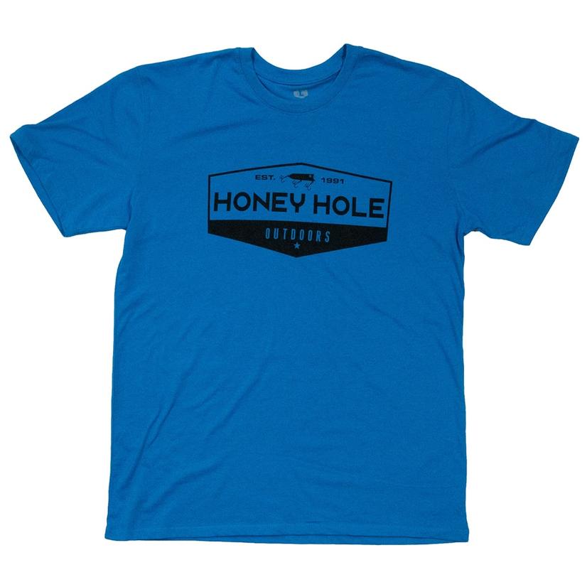  Honey Hole Deep Heather Teel Double Hook Men's Tee