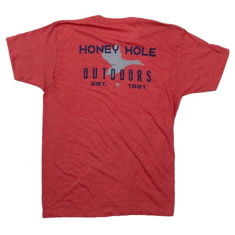 Honey Hole Outdoors Red Flying Duck Men's Tee