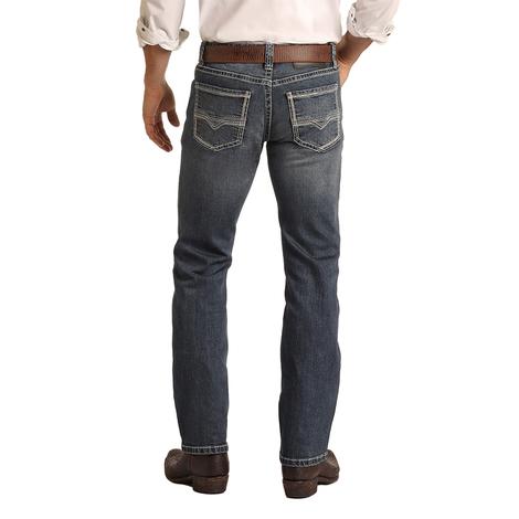 Rock and Roll Cowboy Revolver Medium Wash Men's Jeans